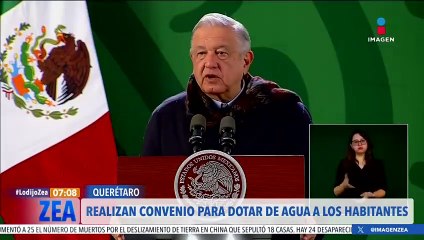 Gobierno federal y Querétaro firman acuerdo para atender el desabasto de agua