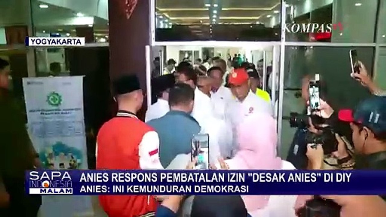 Anies Respons Pembatalan Izin Desak Anies di DIY: Ini Kemunduran Demokrasi