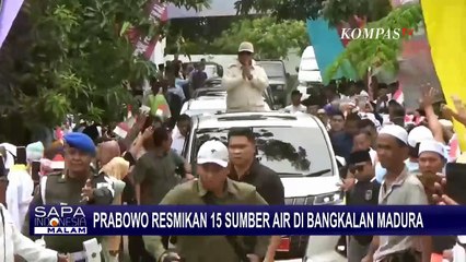 Prabowo Subianto Resmikan 15 Sumber Air Bersih di Bangkalan Madura