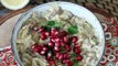 Baba ganoush, der köstliche libanesische aufstrich mit auberginen