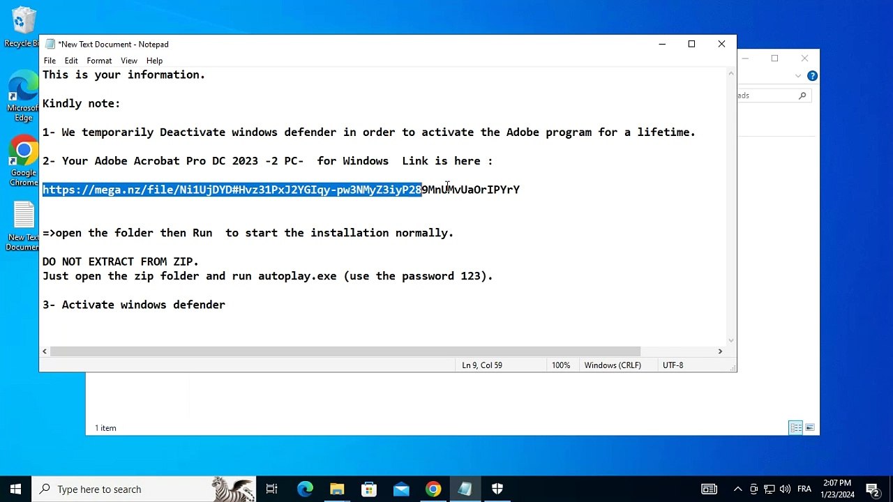 Installation Adobe acrobt DC 2023 pro