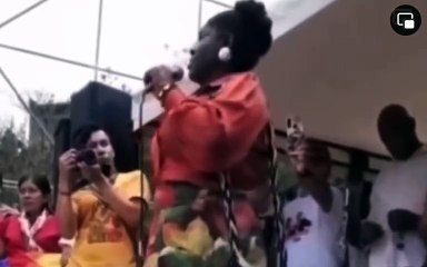 Francia Marquéz en campaña