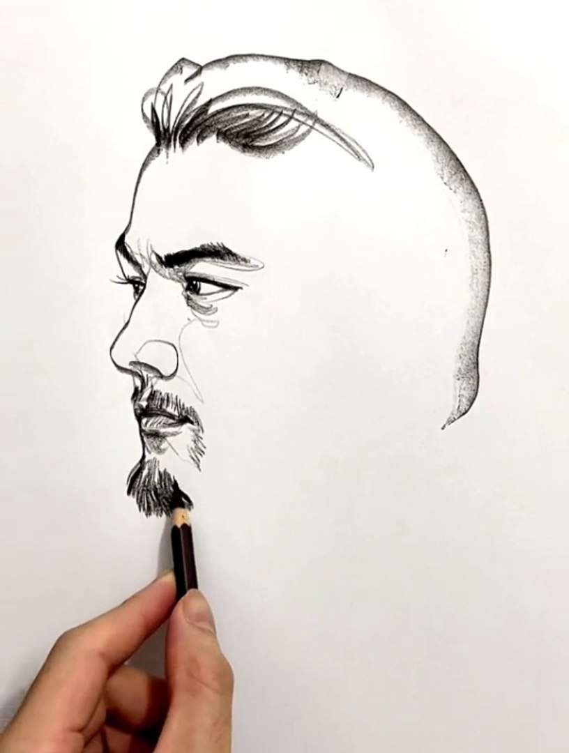 ⁣How sketch face #drawing #paintings #art #sketch