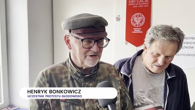 Dziennik Zachodni / Protest głodowy w obronie Mariusza Kamińskiego i Macieja Wąsika / reporter Szymon Kwiatkowski
