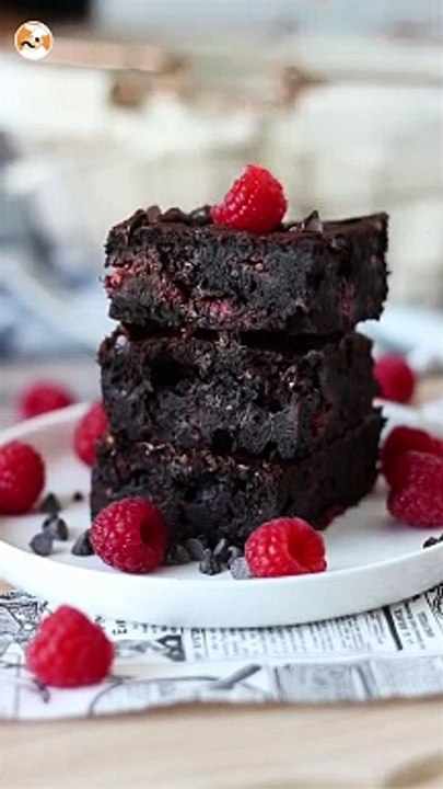Schokoladen-himbeer-brownie, die feinschmeckerei pur!