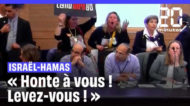 Guerre Israël-Hamas : Des familles d'otages israéliens envahissent le Parlement