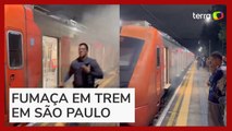 Fumaça em trem causa transtorno em SP