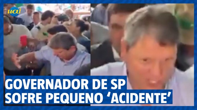 SP: Governador Tarcísio de Freitas sofre pequeno ‘acidente’