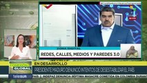 Venezuela: Presidente Maduro denuncia nuevos intentos de desestabilizar el país