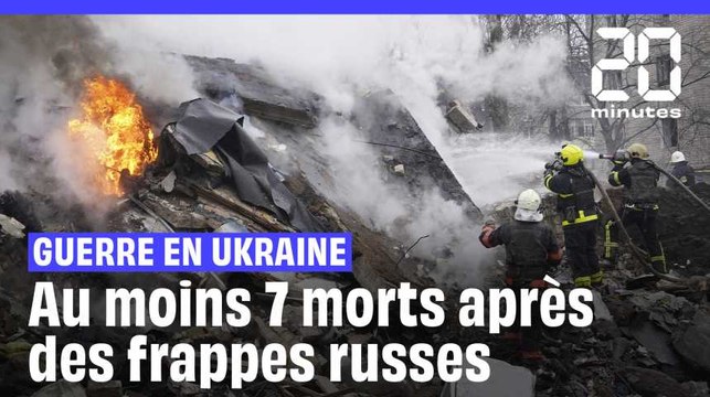 Guerre en Ukraine : Au moins 7 morts et 80 blessés dans de nouvelles frappes russes