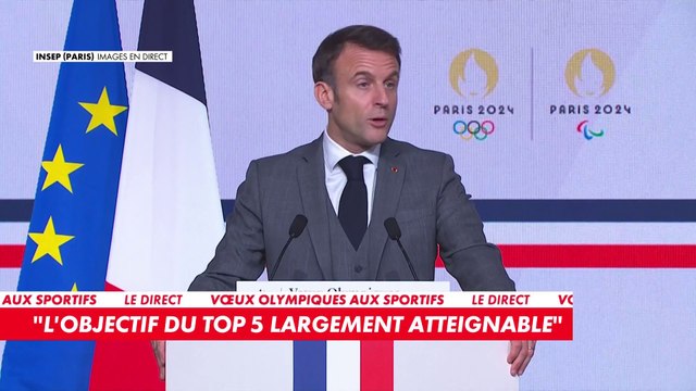 Emmanuel Macron : «Le premier défi de l'organisation des Jeux Olympiques de Paris est celui de la sécurité»