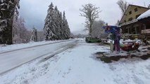WYSOWA-ZDROJ in winter, Poland Walking Tour ⛄ (4k Ultra HD)