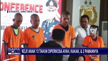 Keji! Anak 13 Tahun di Surabaya Diperkosa Ayah, Kakak, dan 2 Pamannya