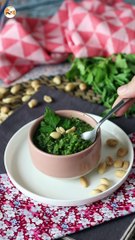 Parsley and peanut pesto, an explosion of flavors