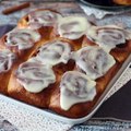 Cinnamon rolls and its vanilla cream cheese frosting