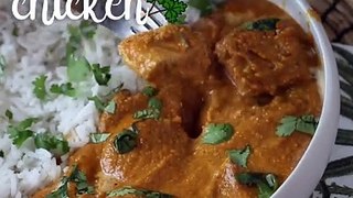 Butter chicken, the traditional indian dish