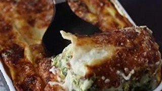 Ricotta and spinach lasagna, the best comfort food