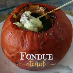 Fondue de calabaza y queso. una receta muy original para el otoño