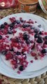 Barra congelada de iogurte e frutas vermelhas