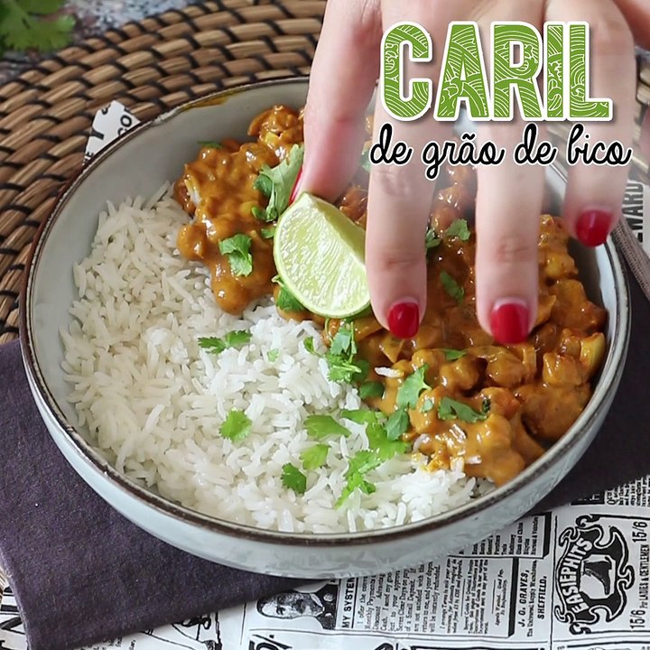 Caril de grão de bico, a receita vegana e ultra gourmet