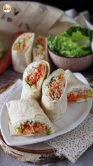 Wraps de salmão, o sanduíche perfeito, prático e bom pra toda hora!