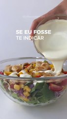 SALADA DE BAIXAS CALORIAS E RICA EM PROTEÍNAS