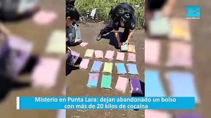Misterio en Punta Lara: dejan abandonado un bolso con más de 20 kilos de cocaína