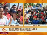 En Delta Amacuro el pueblo marcha por la paz, la defensa y en apoyo al presidente Maduro