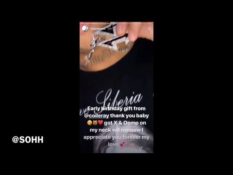 Trippie Redd Gets New Chain Honoring The Late XXXTENTACION