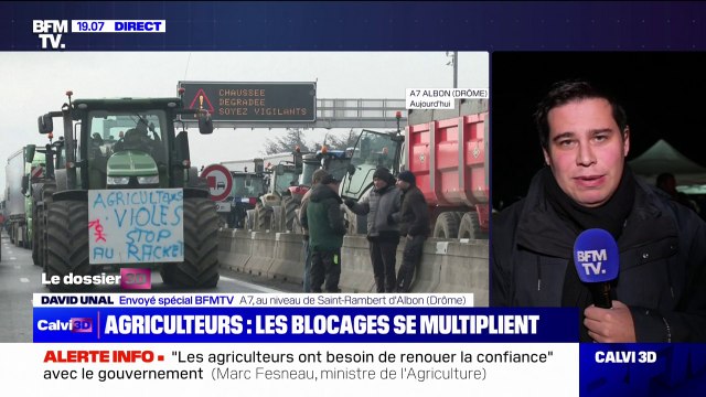 Mobilisation des agriculteurs: la préfecture de région Auvergne-Rhône-Alpes appelle les usagers de la route à différer tout déplacement non indispensable ce mercredi