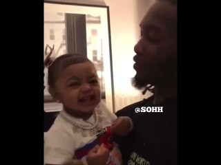 Offset Does Kulture’s Hair With Cardi B