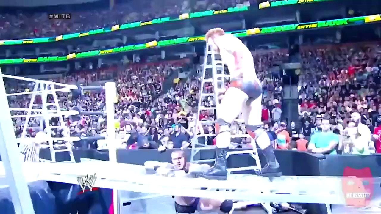 WWE Champion Ship Ladder Match  Roman_John cena_randyorton kane_del rio_Bray wyatt(720P_HD)