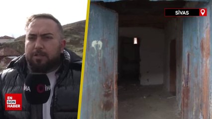 Sivas'ta 'cinli' denilen köyde 15 yıldır tüm evler boş