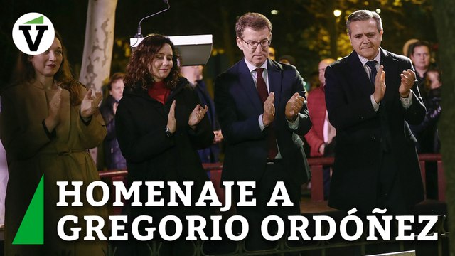 Feijóo en el acto de homenaje a Gregorio Ordóñez: El terrorismo ni se tapa, ni se perdona. Se investiga y se condena hasta el final