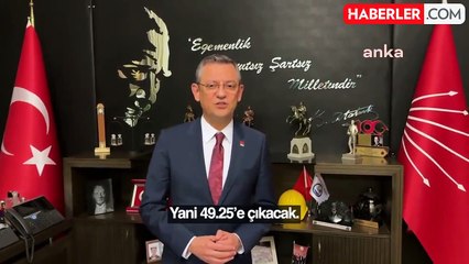 CHP Genel Başkanı Özgür Özel, Emekli Maaşlarındaki Artışı Eleştirdi