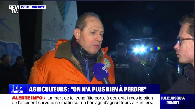Mobilisation des agriculteurs: Tant qu'il n'y a pas de choses concrètes, on continuera la manifestation et on avancera sur Paris , affirme Vincent Boucher (FNSEA de l'Oise)