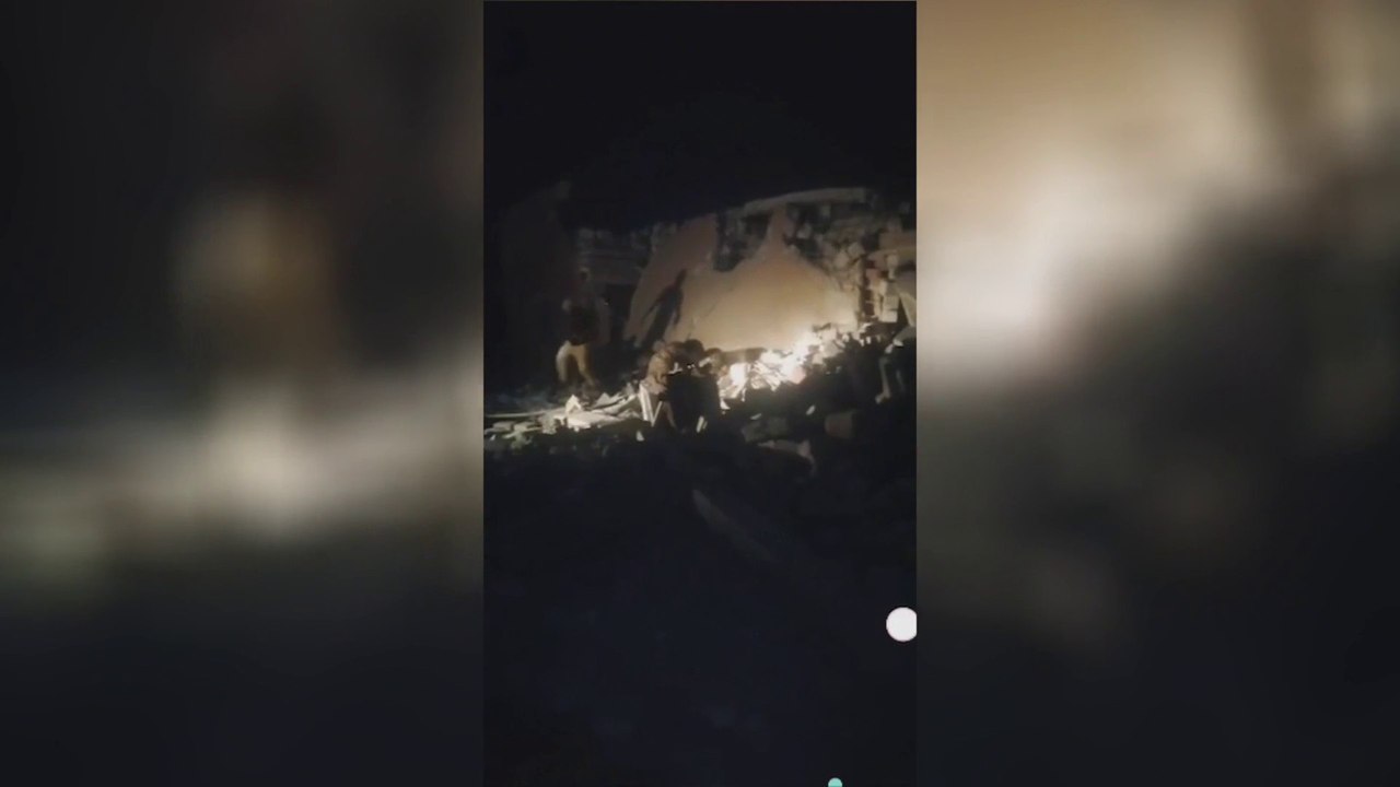 الصور الأولى للقصف الأميركي ضد فصائل مسلحة عراقية في #بابل #العراق  #العربية