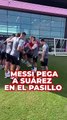Leo Messi pega a Luis Suárez en el pasillo con el Inter Miami