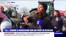 Karine Le Marchand rejoint un barrage sur l'autoroute en soutien aux agriculteurs. BFMTV