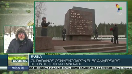Pueblo ruso conmemora 80 aniversario del fin del cerco a Leningrado