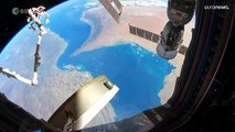 شاهد: مناظر بانورامية ساحرة للأرض من نافذة محطة الفضاء الدولية