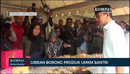 Gibran Dukung Pesantren, Beli Roti dan Songkok Santri