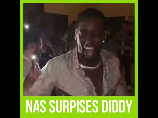 Nas And N.O.R.E. Surprise Diddy At His Birthday Party