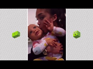 Lori Harvey Covers Her Niece With Kisses