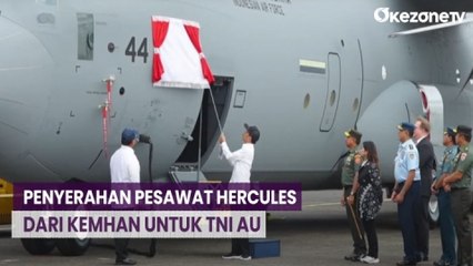 Bareng Prabowo, Jokowi Hadiri Penyerahan Pesawat Hercules dari Kemhan ke TNI AU