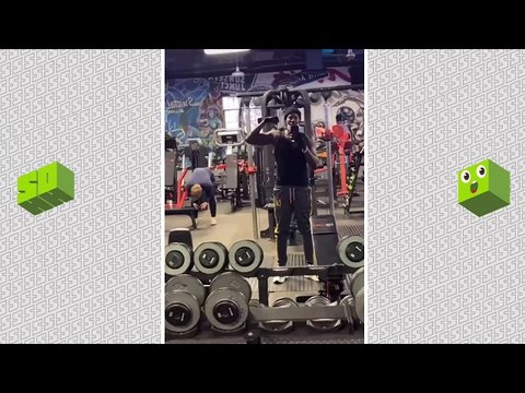 2 Chainz Flexes Big Muscles At The Gym