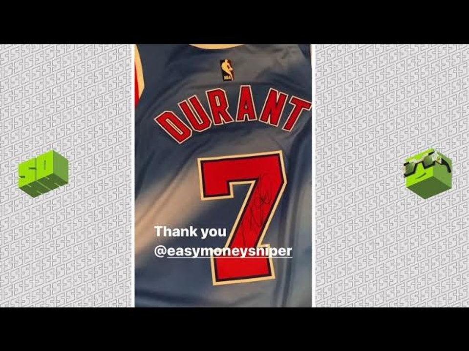 Brooklyn Nets’ Kevin Durant Blesses 2 Chainz With His Autographed Jersey After Hawks Game