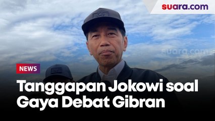 Soal Gaya Kurang Sopan Gibran di Debat Cawapres, Begini Respon Jokowi