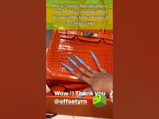 Cardi B Gets Blessed W/ A Super Pricey Purse #shorts