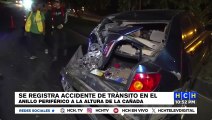 Brutal accidente vial deja pérdidas materiales en el Anillo periférico a la altura de La Cañada